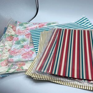 NWT Artfaire Vintage wrapping paper floral and patterns. 8 new in packages.